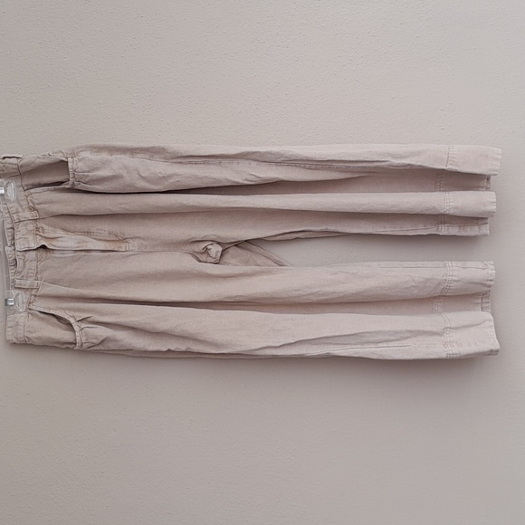 FREE PEOPLE sweet talk chino pants in croissant Khaki tan Size 6 - Picture 3 of 8